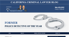 Desktop Screenshot of california-criminal-lawyer-blog.com